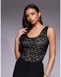 GOOD AMERICAN - – body aus elastischer spitze - Lyst