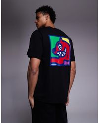 ICECREAM - T-Shirt Met Korte Mouwen En Pop Art Print Van Rennende Hond - Lyst