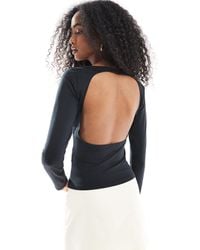Hollister - Long Sleeve Open Back Top - Lyst