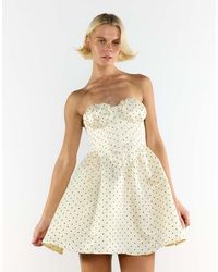 Collective The Label - Bandeau Boned Mini Dress - Lyst