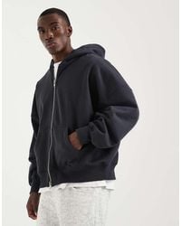 ASOS - Premium Extreem Oversized Hoodie Van 400 Gsm Zware Stof Met Ritssluiting - Lyst