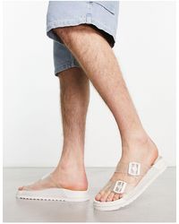 ASOS - – transparente sandalen mit zwei riemen - Lyst
