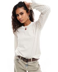 Lee Jeans - Camiseta a rayas blancas y color - Lyst