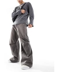 Weekday - – sculpture – locker geschnittene baggy-jeans mit nahtdetail - Lyst