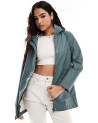 Vero Moda - Giacca Impermeabile Spalmata Con Cappuccio - Lyst