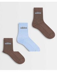 adidas Originals - Three Stripes Studio Crew Socks - Lyst