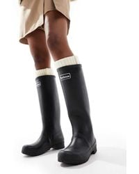 Barbour - With Lucy Williams Abbey Gumboots With Logo Detail - Lyst