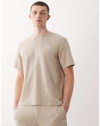 BOSS - Waffle Co-ord Lounge T-shirt - Lyst