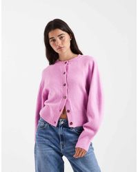 ASOS - Crew Neck Cardigan With Raglan Sleeve Detail - Lyst