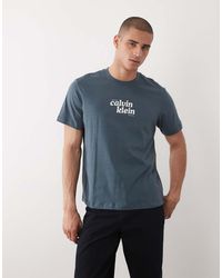 Calvin Klein - Centre Logo Graphic T-Shirt - Lyst
