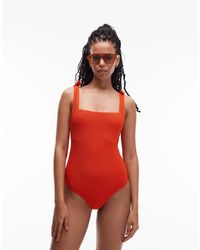 & Other Stories - Textured Swimsuit With Knot Detail - Lyst