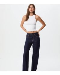 Stradivarius - Tall D92 Straight Wide-leg Jeans - Lyst