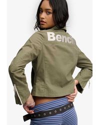 Bench x Superdry & Co - Double Zip Collar Ripstop Jacket - Lyst