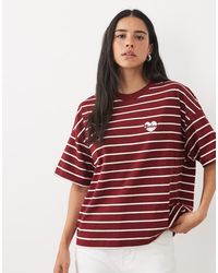 Barbour - Ambleside Short Sleeve Heart Logo Striped Top - Lyst
