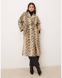 Glamorous - Double Breasted Trench Coat - Lyst