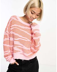 ONLY - – strukturierter pullover mit muster - Lyst