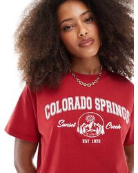 Daisy Street - Oversized T-Shirt Met Print - Lyst