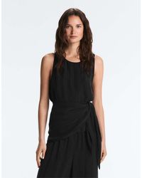 Oysho - 100% Cupro Sleeveless Top With Scarf - Lyst