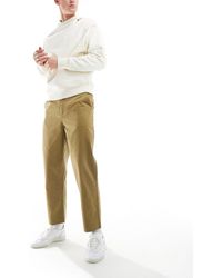 Farah - Hawtin Twill Relaxed Tapered Trousers - Lyst