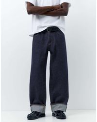Pull&Bear - Selvedge Jeans Met Rechte Pijpen - Lyst