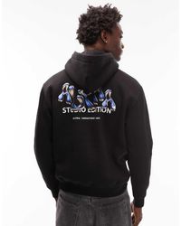 Alpha Industries - Sudadera Negra Con Capucha Y Logo Studio Edition De - Lyst