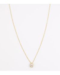 Lovisa - Plated Sterling Cubic Zirconia Halo Necklace - Lyst