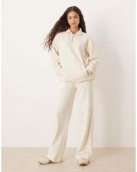 Brave Soul - Cotton Blend Wide Leg Joggers - Lyst