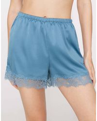 Tezenis - Satin Lace Shorts - Lyst