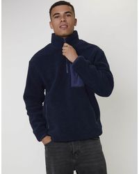 South Beach - Fleece Borg 1/4 Zip Jacket - Lyst