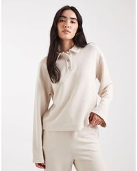 Vero Moda - Super Soft Polo Sweat Top Co-ord - Lyst