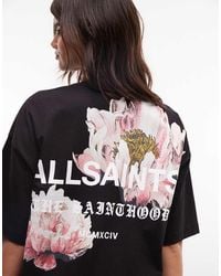 AllSaints - Eliana Etta Short Sleeve Graphic Logo T-Shirt - Lyst