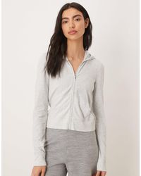 Abercrombie & Fitch - Zip Through Lounge Hoodie - Lyst
