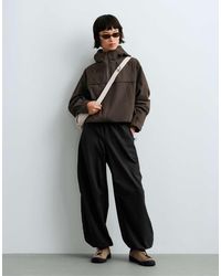 Oysho - Wide Technical Trousers With Adjustable Hems - Lyst