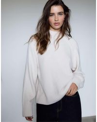 Stradivarius - Gebreide Basic Trui - Lyst