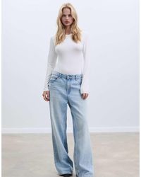 Stradivarius - Long Sleeve Polyamide Bodysuit - Lyst