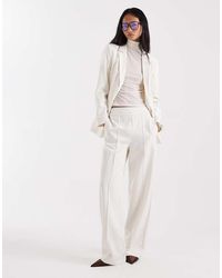 Pieces - Tailored Wide Leg Trousers Co-Ord - Lyst