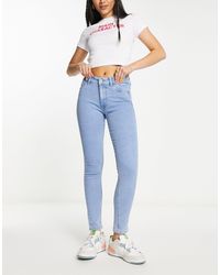 New Look - Jeans skinny medio - Lyst