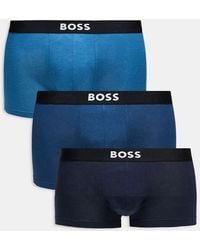 BOSS - Boss One Bodywear 3-pack Front Icon Logo Trunks - Lyst