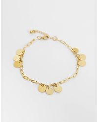 Reclaimed Vintage - Stainless Steel Waterproof Dainty Anklet With Charms - Lyst