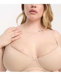 ASOS - Asos Design Curve Microfibre Moulded T-shirt Bra - Lyst