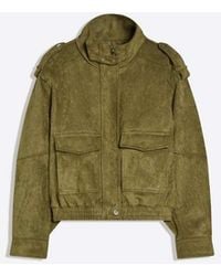 Bershka - Faux Suede Jacket - Lyst