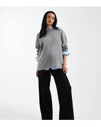 Mama.licious - Mamalicious Maternity Over The Bump Wide Leg Jersey Trousers - Lyst