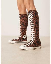 Converse - – chuck taylor all star xx-hi – sneaker mit kuhfellmuster - Lyst