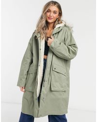 ASOS Parka con forro - Verde
