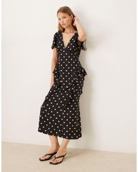 Nobody's Child - Lyndsey Ruffle Detail Midi Dress - Lyst