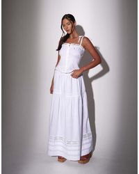 South Beach - Pleat Detail Tiered Maxi Skirt - Lyst