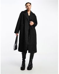 Something New - X Lame.cobain Double Breasted Longline Coat Co-ord - Lyst