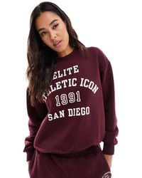 Pull&Bear - San Diego Graphic Co-ord Sweat - Lyst