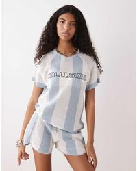 Collusion - Knitted Textured Footy Top - Lyst