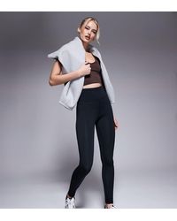 4505 - Leggings Deportivos Negros Para Yoga De Tejido Suave Icon De Tall - Lyst